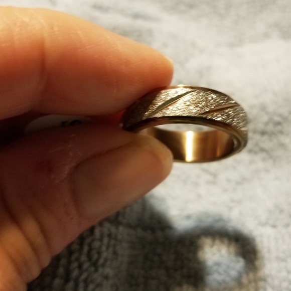 Titanium Rose Gold Spinner Band - Picture 5 of 5